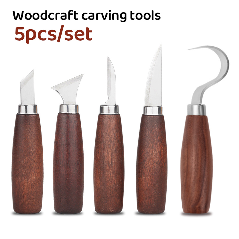 Woodworking Knives - 5 stks gereedschap voor houtsnijwerk Beitel