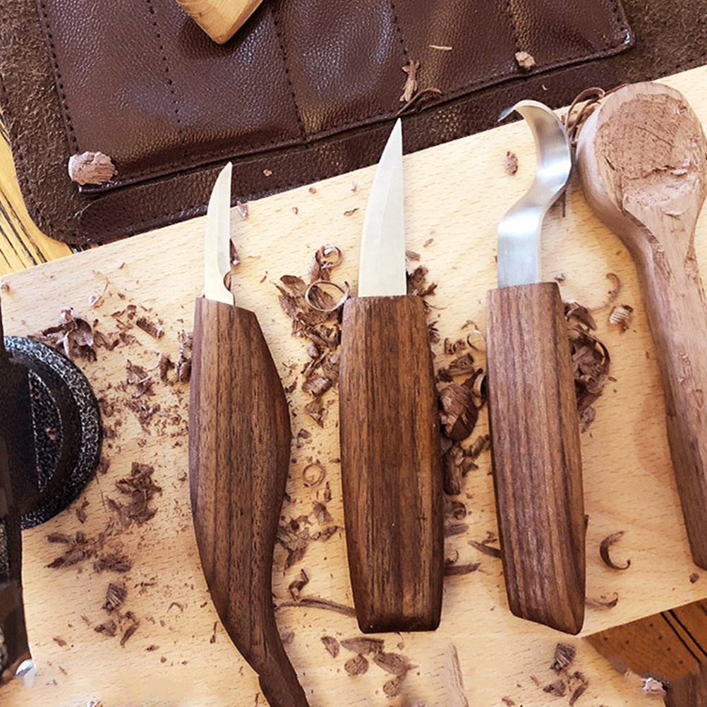 Woodworking Knives - 3-delige set snijgereedschappen Comfortabel ergonomisch handvat