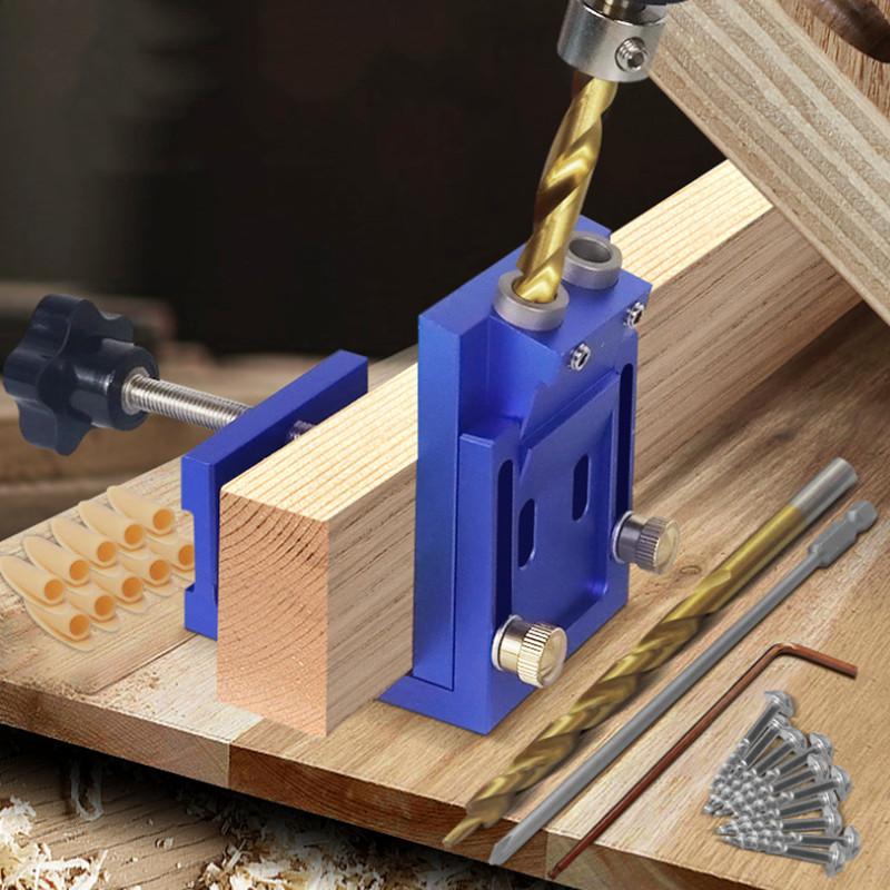 Woodworking Hacks - Pocket Hole Drill Guide Deuvel Jig,