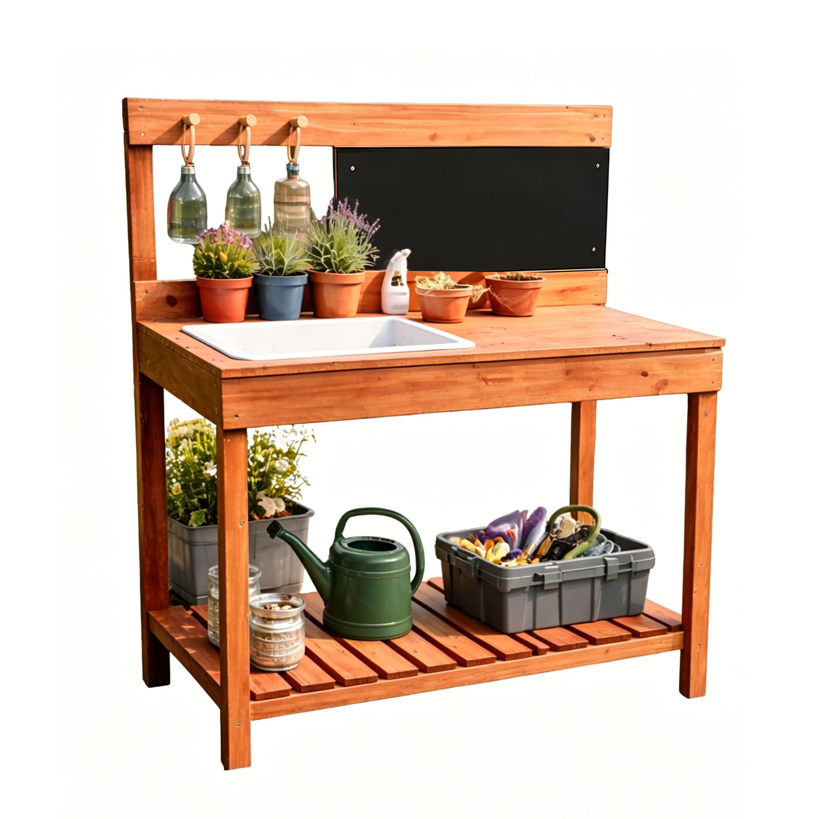 Woodworking Bench - Houten plantentafels voor kinderen, binnen en