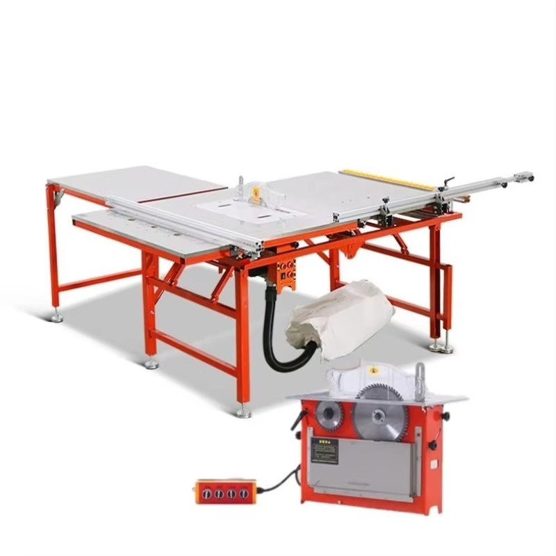 Woodworking Machine - 【Gespecialiseerd】Draagbare opvouwbare tafelzaagmachine met horizontaal schuifbaar