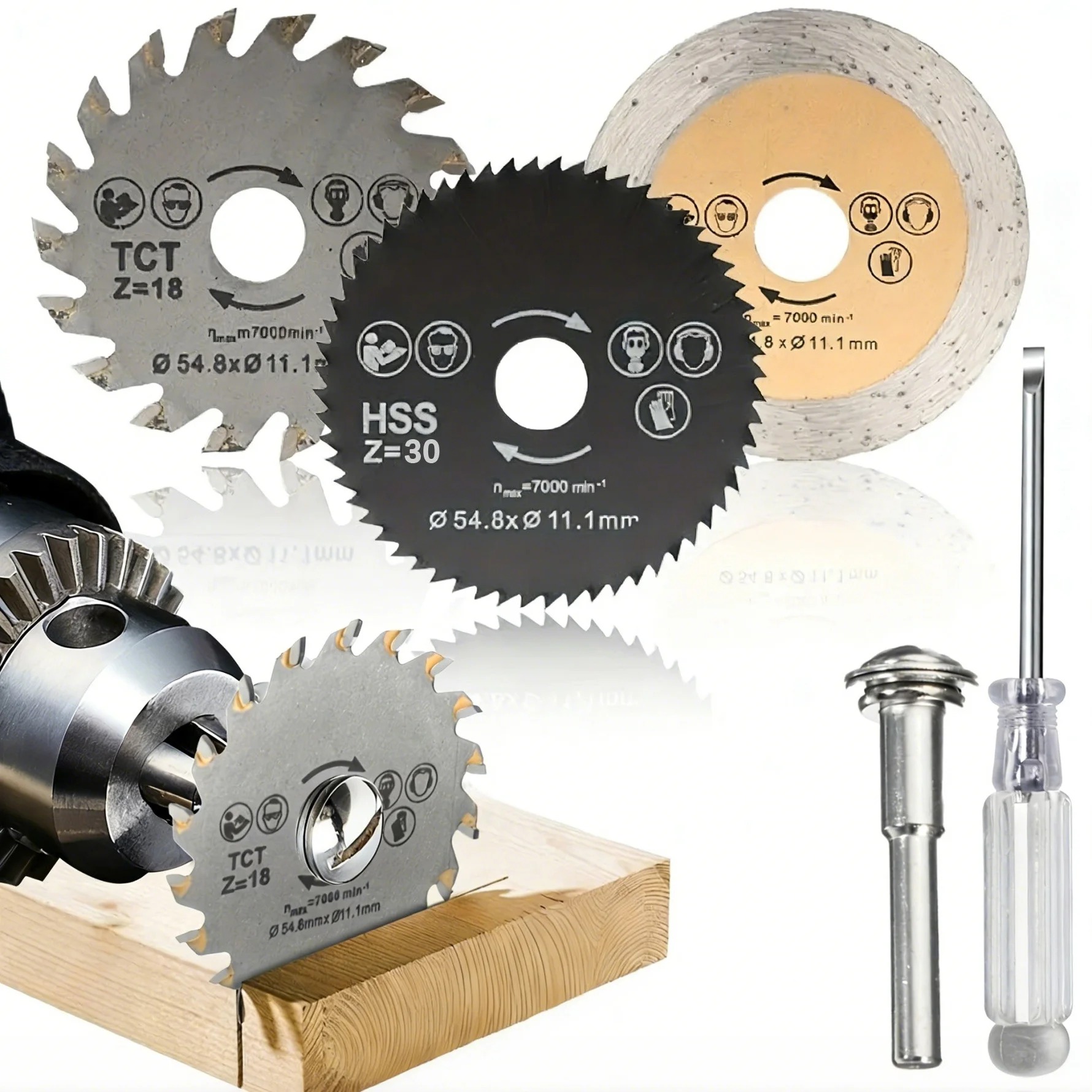 Band Saw Blade - Multifunctionele cirkelzaagbladenset, snijschijven voor hout, zacht