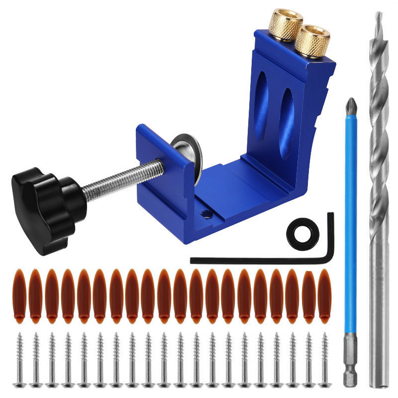 47-delige Pocket Hole Jig Set, - Woodworking Hacks recensie en prijs