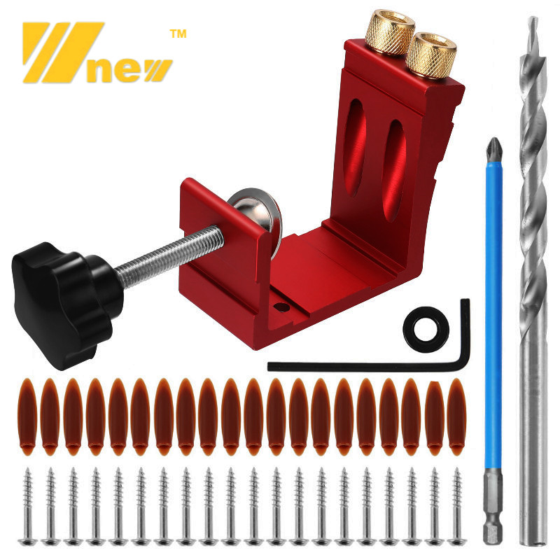 47-delige Pocket Hole Jig Set, - Woodworking Hacks recensie en prijs