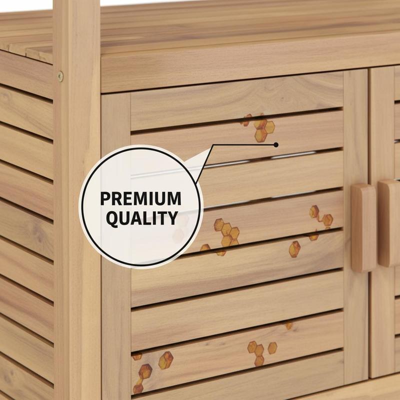 Buitenwerkbank van acaciahout  - Workbench Woodworking recensie en prijs