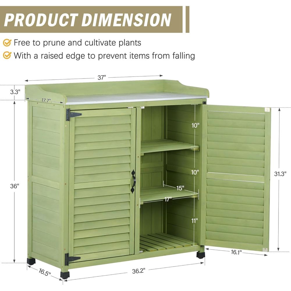 Buitenpotplantenbank met metal - Woodworking Bench recensie en prijs