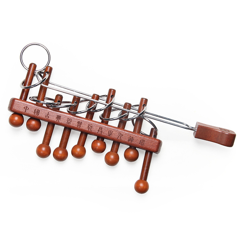 Klassieke Chinese Negen Gekopp - Woodworking Game recensie en prijs