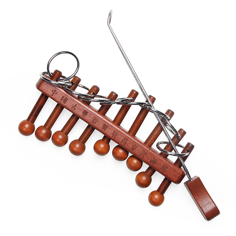 Klassieke Chinese Negen Gekopp - Woodworking Game recensie en prijs