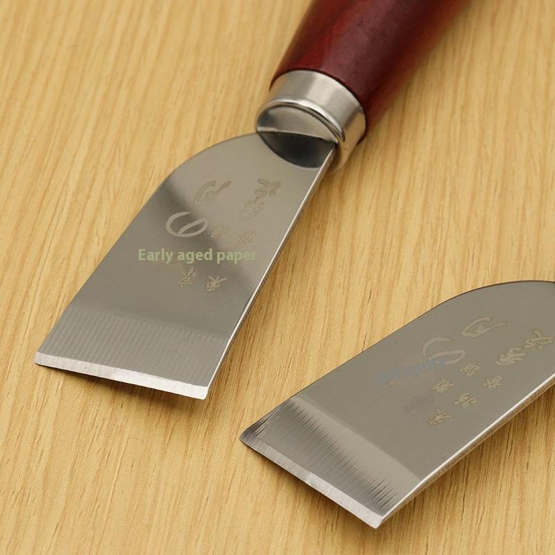 【Nieuw】 Leren snijmes met hout - Woodworking Tool Stores recensie en prijs