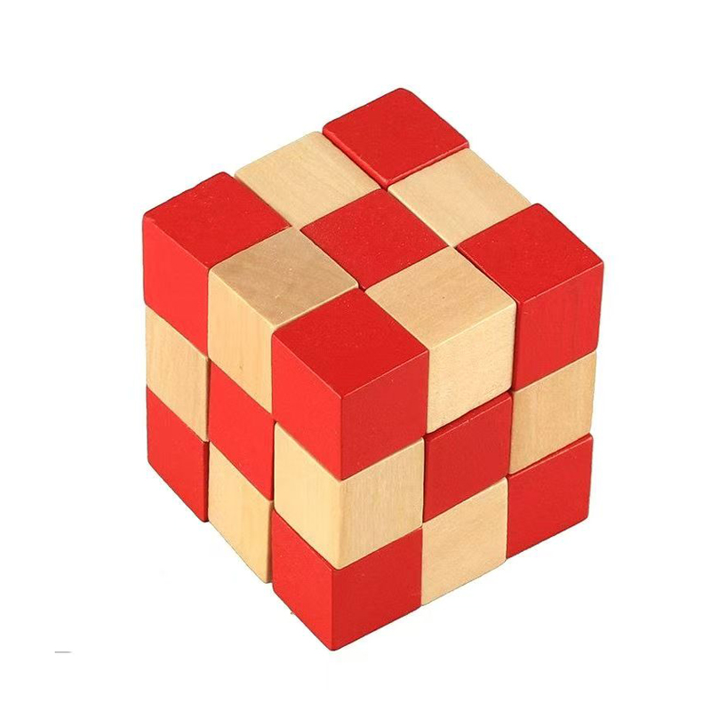Houten Snake Cube Puzzel IQ Lo - Woodworking Game recensie en prijs