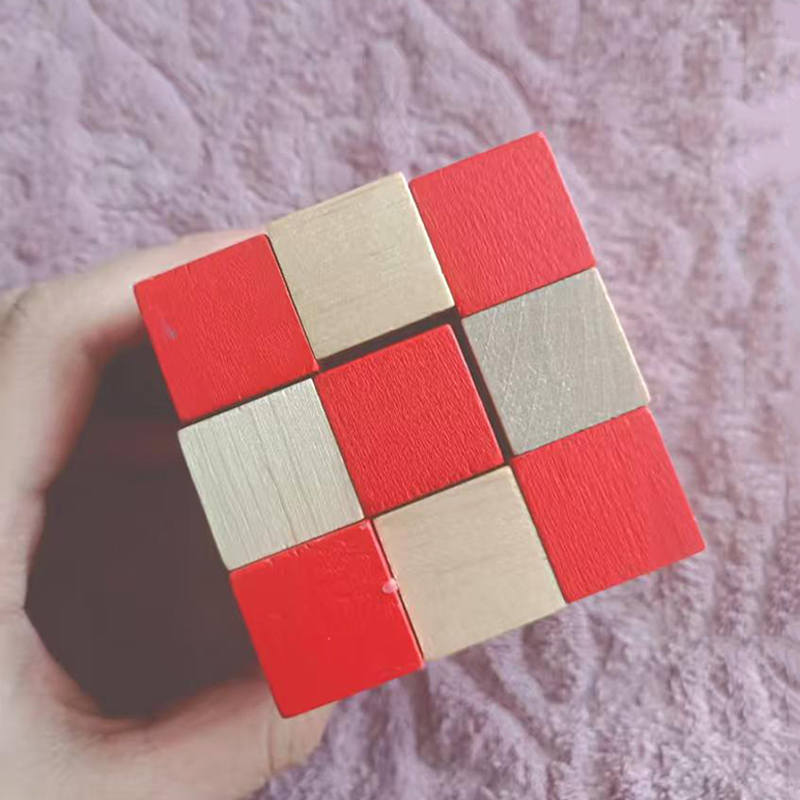 Houten Snake Cube Puzzel IQ Lo - Woodworking Game recensie en prijs