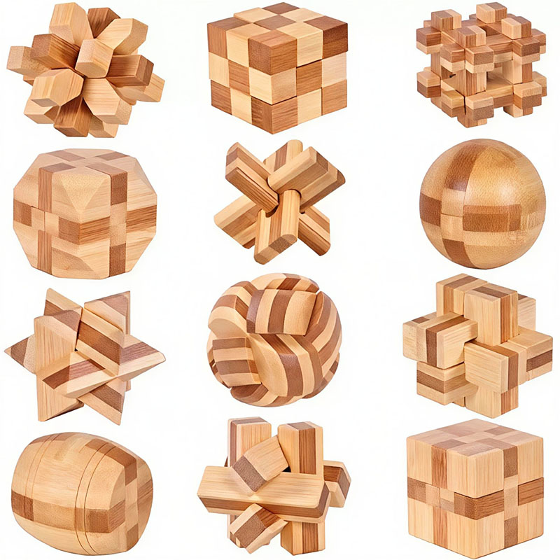 NIEUWE 4,5CM Lu Ban Slotpuzzel - Woodworking Game recensie en prijs