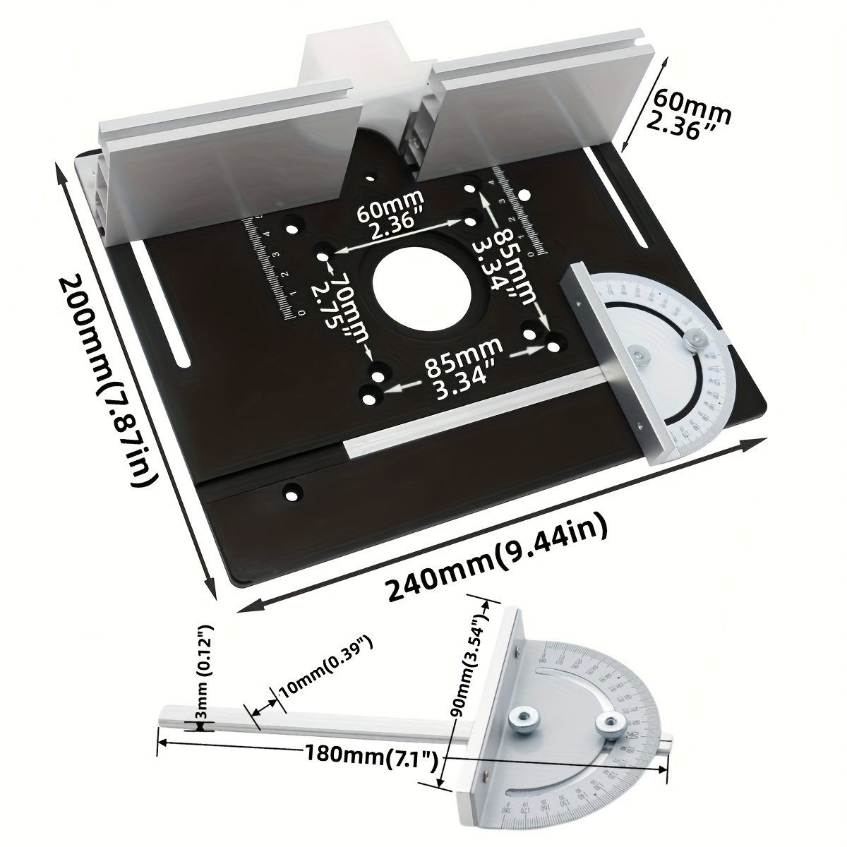 Aluminium router desktop inste - Woodworking Bench recensie en prijs