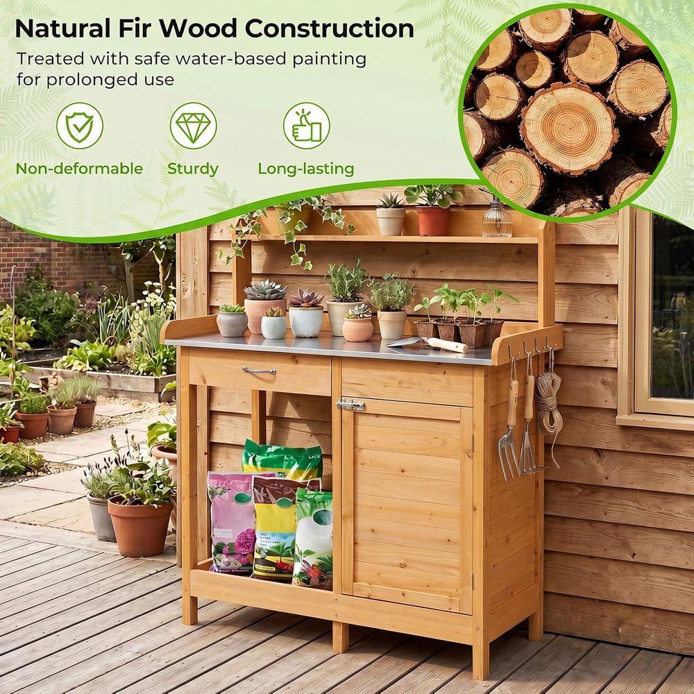 Buitenwerktafel voor planten,  - Woodworking Bench recensie en prijs