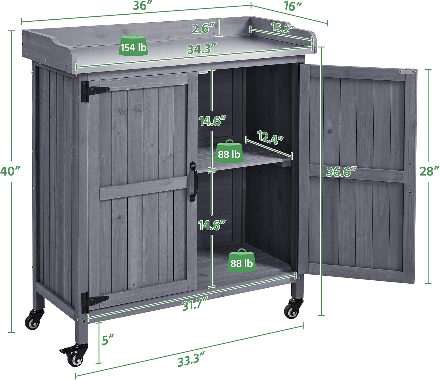 Tuinwerkbank voor buiten, hout - Woodworking Bench recensie en prijs