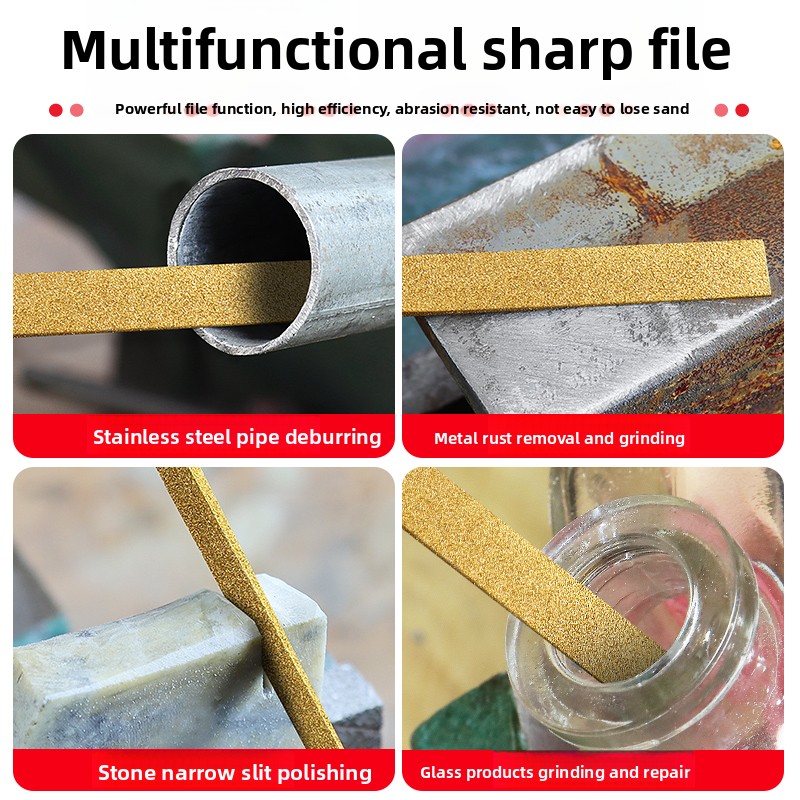 Titanium vergulde diamantvijl, - Woodworking Hacks recensie en prijs